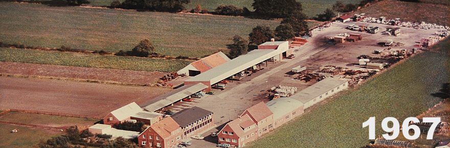 Luftaufnahme der Betriebsstätte aus 1967